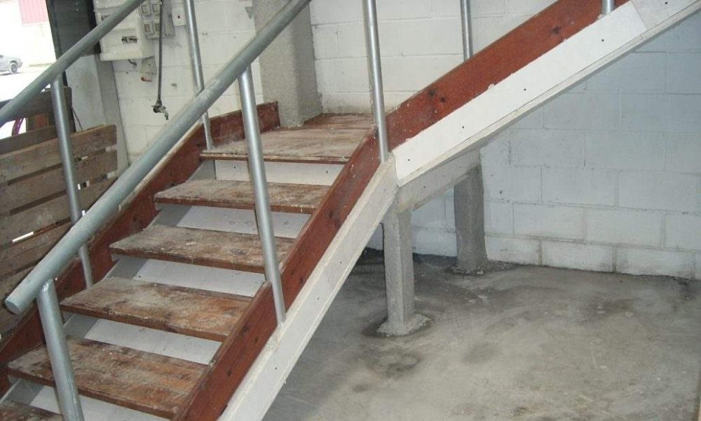 placas fibrosilicato escaleras